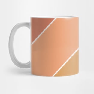 Multi-colored slanted stripes Mug